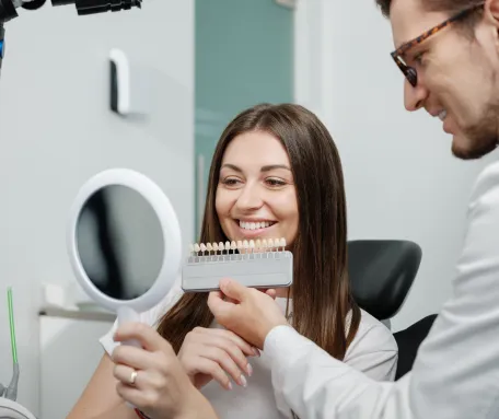 Patient smiling during dental visit at Sunrise Dental of Bellevue